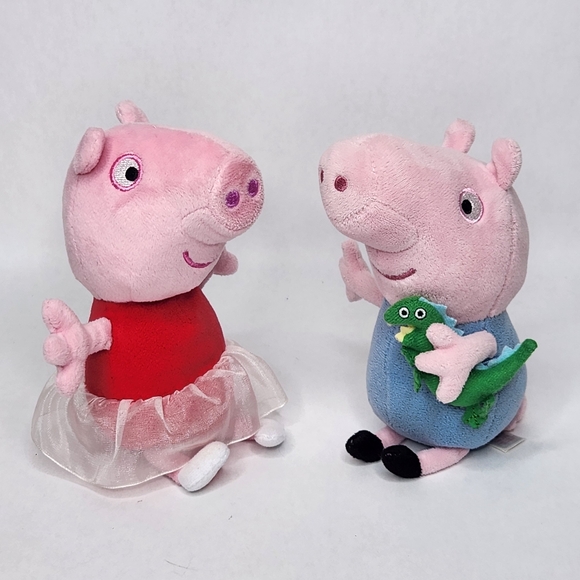 Ty Other - Peppa Pig & George Pig Plush Characters